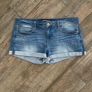 Express denim shorts